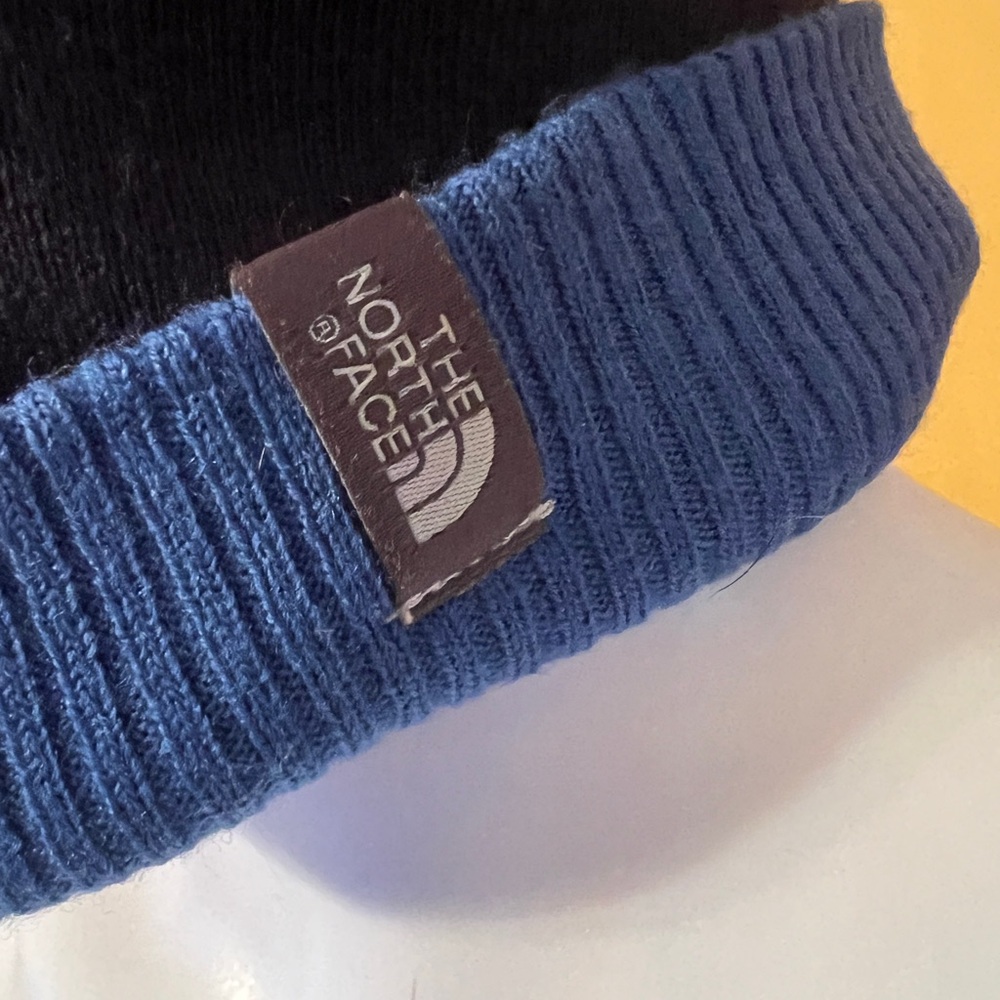 The North Face Black and Blue Beanie